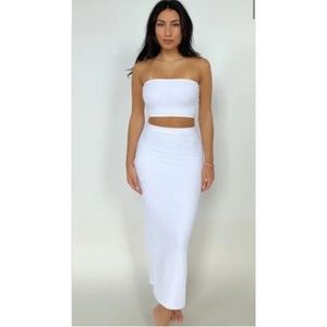 437 (Four Three Seven) Tube Top and Midi Skirt Set